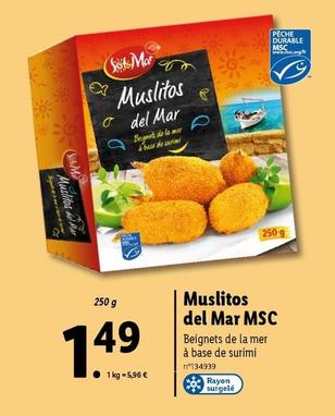 Muslitos Del Mar MSC  offre à 1,49€ sur Lidl
