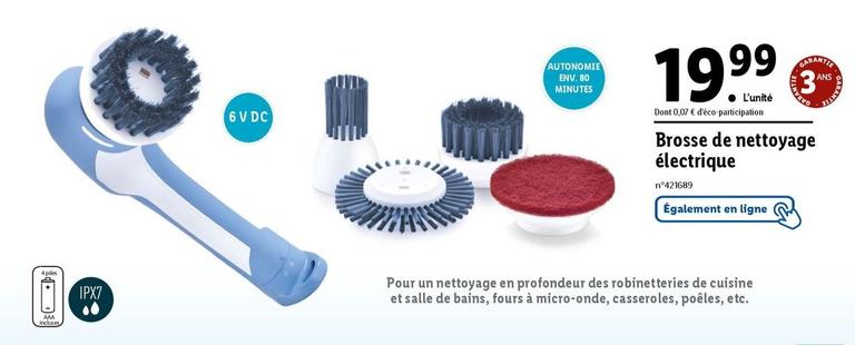 Brosse De Nettoyage Electrique  offre à 19,99€ sur Lidl