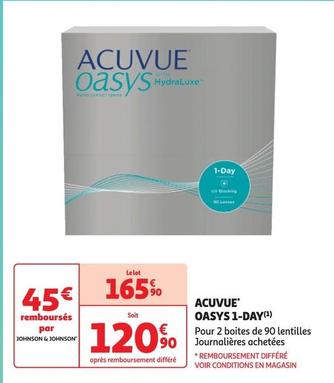 Acuvue - Oasys 1-Day offre à 120,9€ sur Auchan Hypermarché