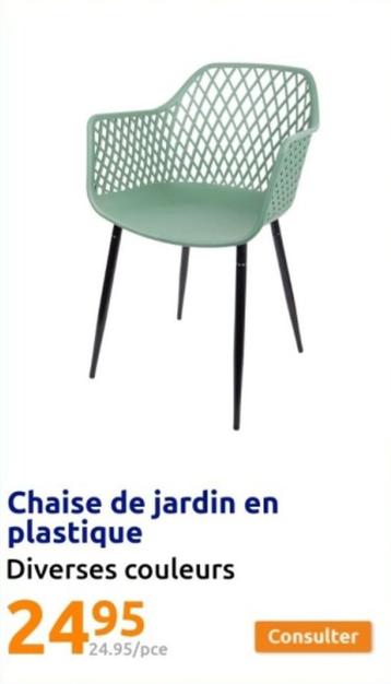 Chaise De Jardin En Plastique offre à 24,95€ sur Action