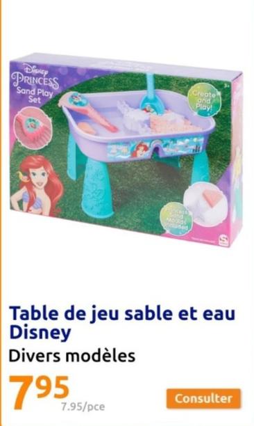Disney - Table De Jeu Sable Et Eau offre à 7,95€ sur Action