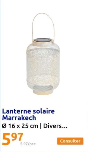 Lanterne Solaire Marrakech offre à 5,97€ sur Action