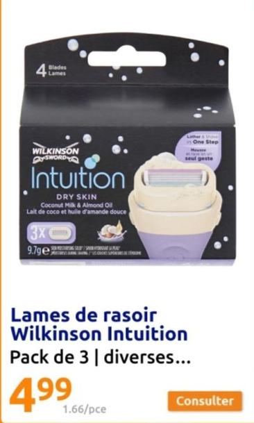 Wilkinson - Lames De Rasoir Intuition offre à 4,99€ sur Action
