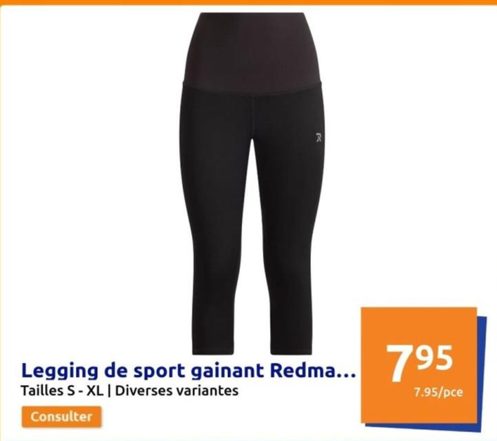Legging De Sport Gainant Redma... offre à 7,95€ sur Action