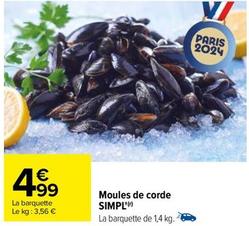 Simpl - Moules De Corde  offre à 4,99€ sur Carrefour Contact