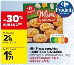 Carrefour - Mini Pizzas Surgelées Sensation offre à 2,45€ sur Carrefour Contact