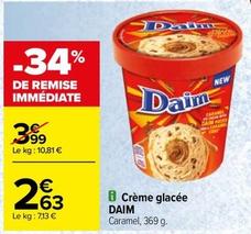 Daim - Crème Glacée offre à 2,63€ sur Carrefour Contact