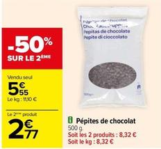 Pepites De Chocolat  offre à 5,55€ sur Carrefour Contact