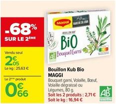 Maggi - Bouillon Kub Bio offre à 2,05€ sur Carrefour Contact