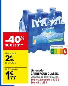 Carrefour - Limonade  offre à 2,95€ sur Carrefour Contact