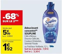 Soupline - Adoucissant Concentre  offre à 5,99€ sur Carrefour Contact