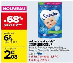 Soupline - Adoucissant Solide Coeur offre à 6,49€ sur Carrefour Contact