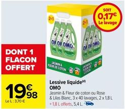 Omo - Lessive Liquide offre à 19,98€ sur Carrefour Contact