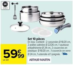 Set 10 Pièces offre à 59,99€ sur Carrefour Contact