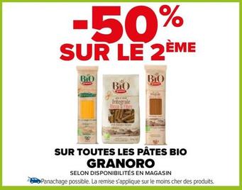Granoro - Sur Toutes Les Pâtes Bio offre sur Carrefour Contact