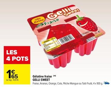 Gelli Sweet - Gélatine Fraise offre à 1,65€ sur Carrefour Contact