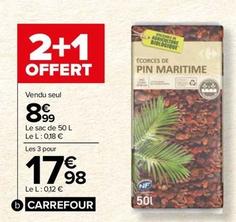 Carrefour - Ecorces De Pin Nf offre à 8,99€ sur Carrefour Contact