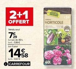 Carrefour - Terreau Horticole offre à 7,29€ sur Carrefour Contact