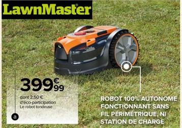 Lawnmaster - Robot Tondeuse Autonome offre à 399,99€ sur Carrefour Contact