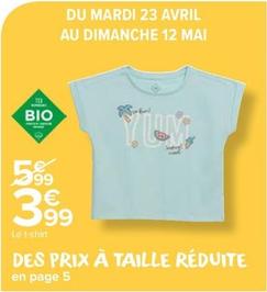 Le T Shirt offre à 3,99€ sur Carrefour Contact