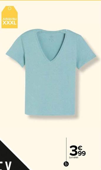Tex - T-Shirt Femme offre à 3,99€ sur Carrefour Contact