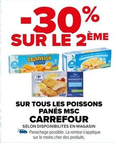 Carrefour - Sur Tous Les Poissons Panés MSC offre sur Carrefour Drive