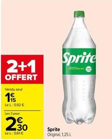Sprite  offre à 1,15€ sur Carrefour Drive