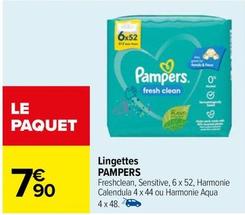 Pampers - Lingettes offre à 7,9€ sur Carrefour Drive