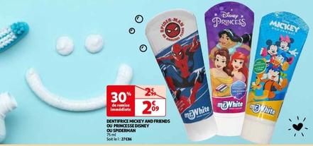 Disney - Dentifrice offre à 2,09€ sur Auchan Hypermarché