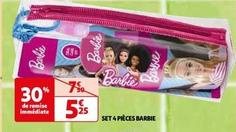 Barbie - Set 4 Pièces offre à 5,25€ sur Auchan Hypermarché