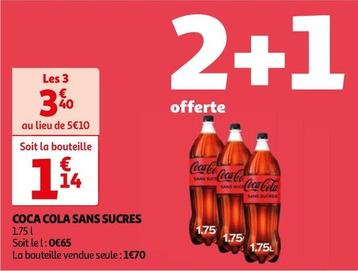 Coca Cola - Sans Sucres offre à 1,14€ sur Auchan Hypermarché