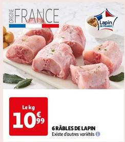 6 Râbles De Lapin offre à 10,99€ sur Auchan Hypermarché