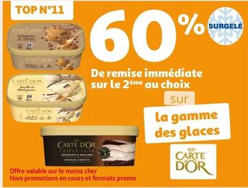 Carte D'or - Sur Le 2eme Au Choix Sur La Gamme Des Glaces  offre sur Auchan Hypermarché