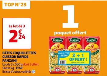Panzani - Pâtes Coquillettes Cuisson Rapide offre à 2,24€ sur Auchan Hypermarché