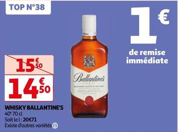 Ballantine's - Whisky  offre à 14,5€ sur Auchan Hypermarché