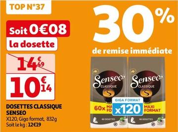Senseo - Dosettes Classique  offre à 10,14€ sur Auchan Hypermarché