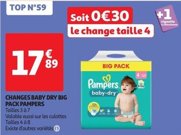 pampers - changes baby dry big pack