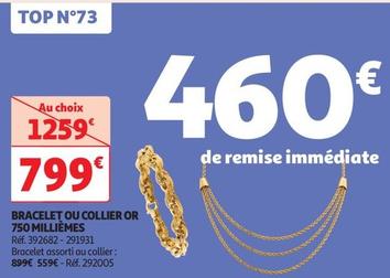 Bracelet Ou Collier Or 750 Millièmes