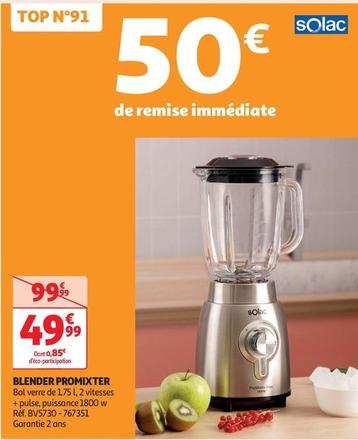 Solac - Blender Promixter  offre à 49,99€ sur Auchan Hypermarché