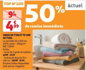 Actuel - Linge De Toilette Uni 