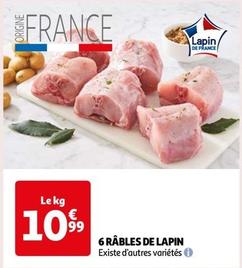 6 Rables De Lapin  offre à 10,99€ sur Auchan Hypermarché