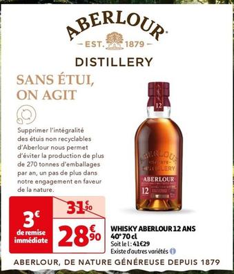 Aberlour - Whisky 12 Ans 40°70cl offre à 28,9€ sur Auchan Hypermarché