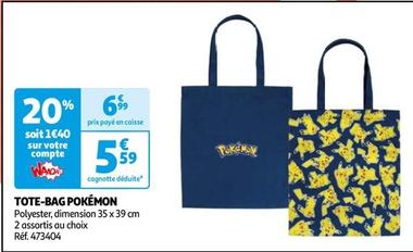 Pokemon - Tote-Bag offre à 5,59€ sur Auchan Hypermarché