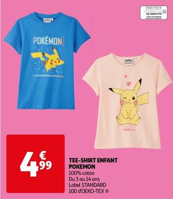 Pokemon - Tee-Shirt Enfant offre à 4,99€ sur Auchan Hypermarché