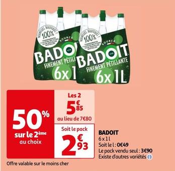 Badoit - 6x1l offre à 2,93€ sur Auchan Hypermarché