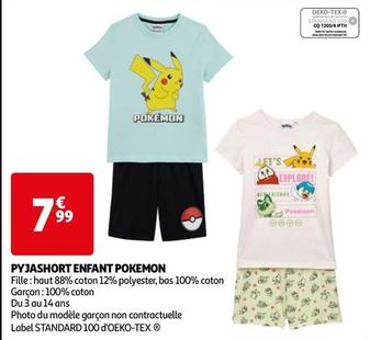 Pyjashort Enfant Pokemon offre à 7,99€ sur Auchan Hypermarché