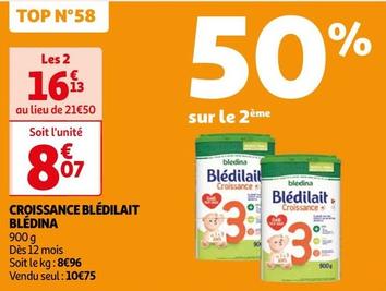 Blédina - Croissance Blédilait offre à 8,07€ sur Auchan Hypermarché
