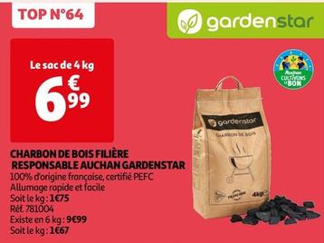 Charbon De Bois Filière Responsable Auchan Gardenstar offre à 6,99€ sur Auchan Hypermarché