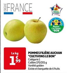 Auchan - Pommes Filière "Cultivons Le Bon" offre à 1,99€ sur Auchan Hypermarché