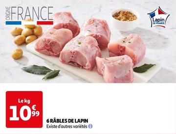 6 Râbles De Lapin offre à 10,99€ sur Auchan Hypermarché